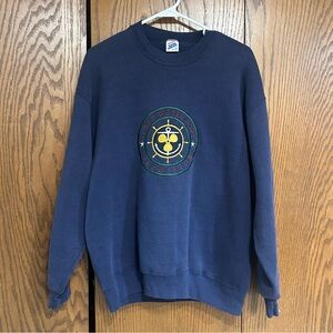 Jerzees Men's Dark Blue Crewneck Sweater